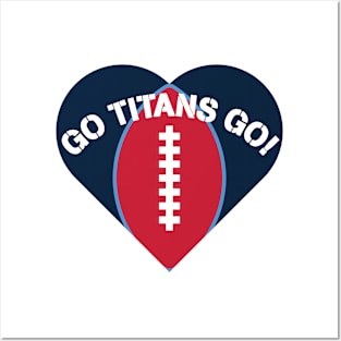 Heart Shaped Tennessee Titans Posters and Art